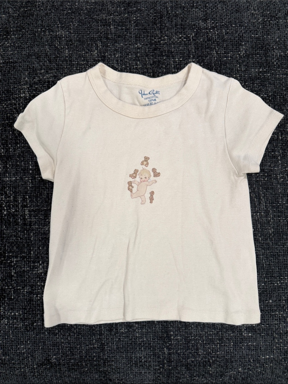 Brandy Melville Cream Baby Bear Tee women’s one size fits all